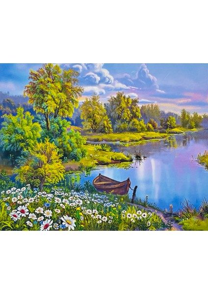 5d Yapışan Boncuk Goblen 40 x 50 cm Mozaik Tablo Pano 76591