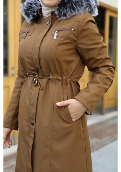 Içi Tamamen Kürklü Su ve Rüzgar Geçirmez Battal Beden Spor Defile Büyük Beden Pardesü Mont fırsatları