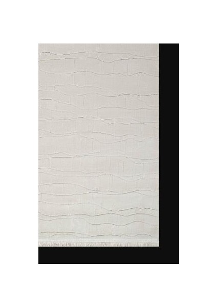 Zeus 09992B Beyaz Modern Sade Desen Halı