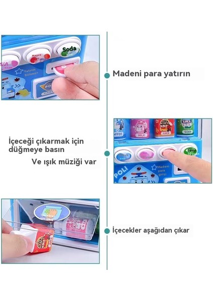 Polı Konuşma Satış Makinesi, Beverage Makinesi, Toy Candy Satış Makinesi, Coin Çalıştırılmış Playhouse, Büyük Işık Düzeni (Yurt Dışından)