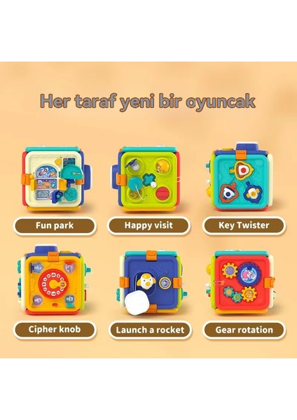 Montessori Yamaca Erken Eğitim Kutusu Hexahedral Radish Bebek Sesel Kağıt Kağıt Rengi Iyi Oyun (Yurt Dışından)