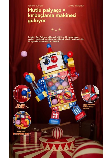 Çiftli Yumurt Robot Gerçek, Büyük Macera, Bulmaca, Inşaat Blokları, Oyunları Birleştirme, Elle Yapılmış (Yurt Dışından)