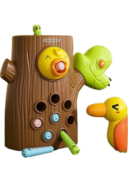 Yeni Çocukların Woodpecker Oyun Balıkçılığı ve Bütün Oyun Mağnetik Kuş Yakalayıcı Bütükler Elle Göz Koordinasyonu 21 Bütükler 2 Kuş (Yurt Dışından)