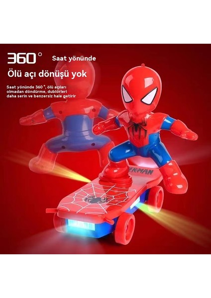 360 Derece Hızlı Örümcek Adam Scooter Çocukların Işık Elektrik Oyun Aracı (Yurt Dışından) fiyatları