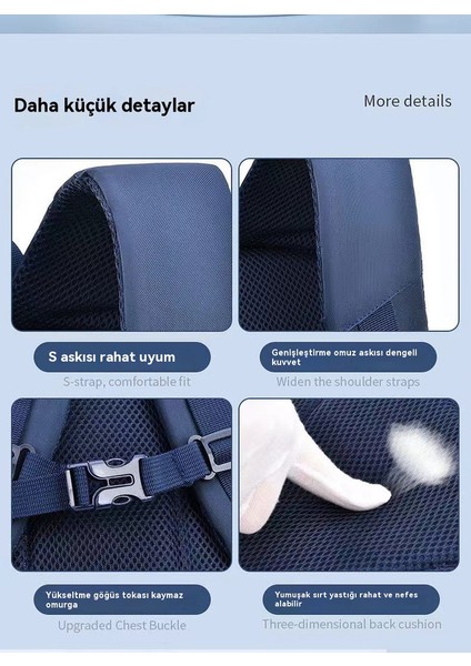1-4. S Inıftaki Ilk Okul Öğrencilerinin Yeni Çantası, Büyük Kapasitet Erkeklerin ve Kadınların Çantası (Yurt Dışından) modelleri