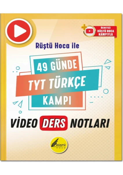 Rüştü Hoca Yayınları 49 Günde TYT Türkçe Video Ders Notları