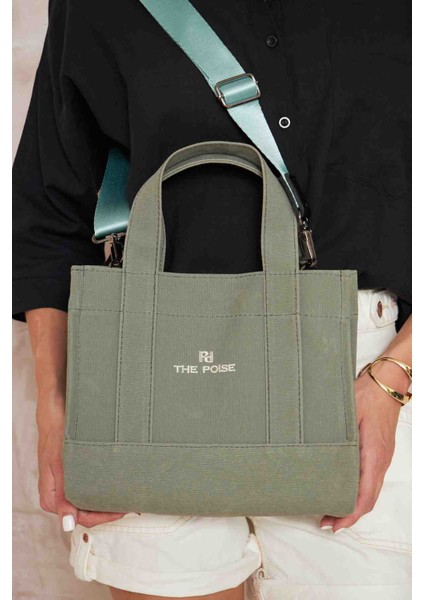 Kanvas Buz Gri Small Bag