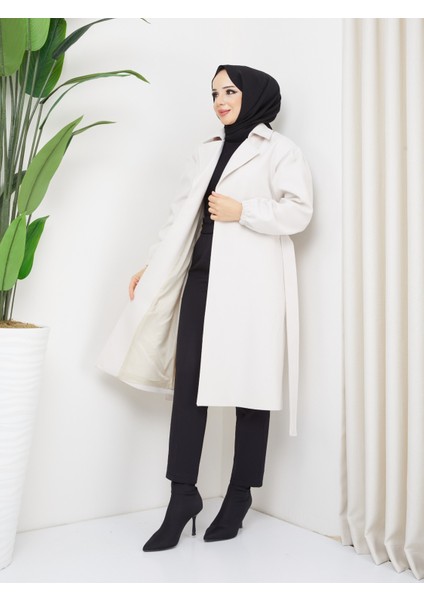 Kmkkombin Kuşak Detaylı Içi Astarlı Kaşe Kaban Mont Seyit ÖZEL123 modelleri