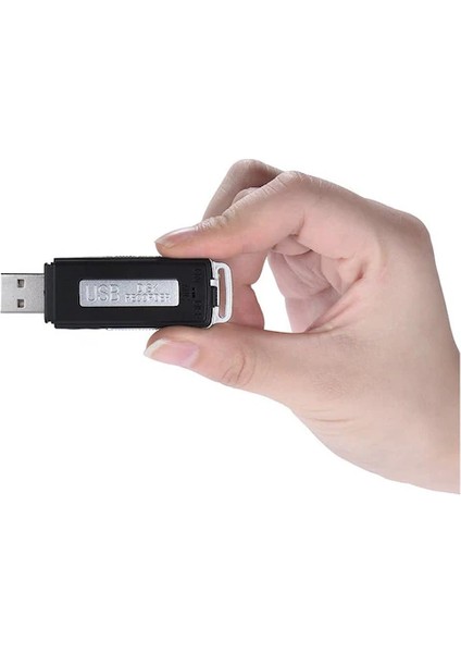 Global Teknik USB Flash Bellek Görünümlü Çift Mikrofonlu Ses Kayıt Cihazı