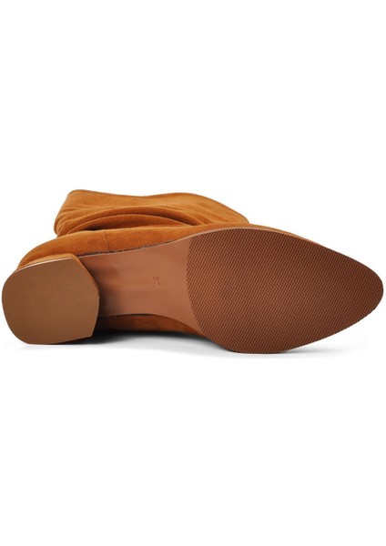 K04 Taba Süet Kadın Bot indirimleri