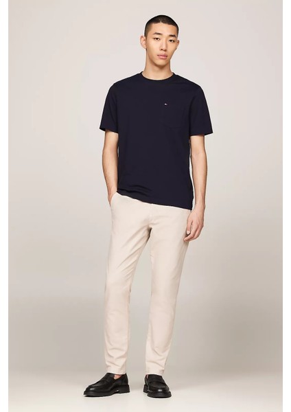 Erkek Pocket Tee T-Shirt-Lacivert