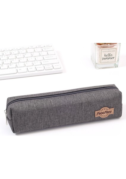 Kirlenmeye Dayanıklı Kırtasiye Çantası, Büyük Kapasiteli Kalem Çantası, Basit Stil Kalem Kutusu, Dayanıklı Kompakt Fermuarlı Kalem Çantası (Yurt Dışından)