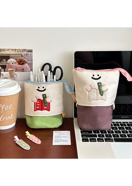 Teleskopik Kalem Kutusu Kalemlik Kırtasiye Kutusu Ayakta Teleskopik Deformasyon Kalem Kutusu Karikatür Saklama Çantası (Yurt Dışından) fiyatları