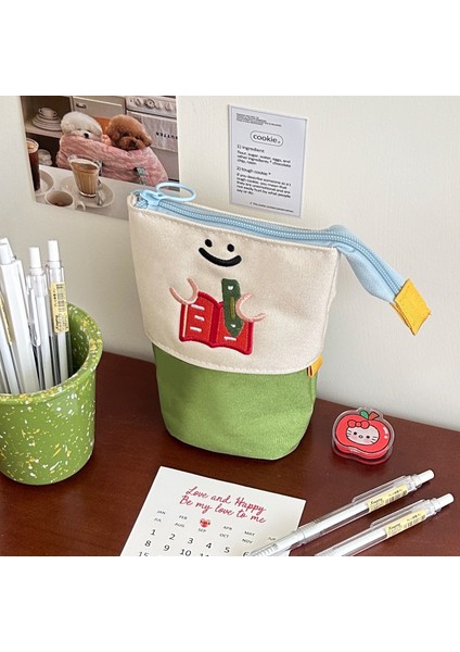 Teleskopik Kalem Kutusu Kalemlik Kırtasiye Kutusu Ayakta Teleskopik Deformasyon Kalem Kutusu Karikatür Saklama Çantası (Yurt Dışından) fırsatları