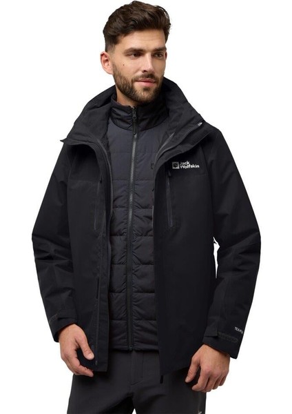 Jack Wolfskin Jasper 3ın1 Jkt M Erkek Outdoor Ceket A61858-6000 Black