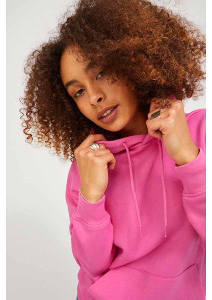 Jxabbıe Rlx Ls Every Hood Pembe Kadın Sweatshirt fiyatları