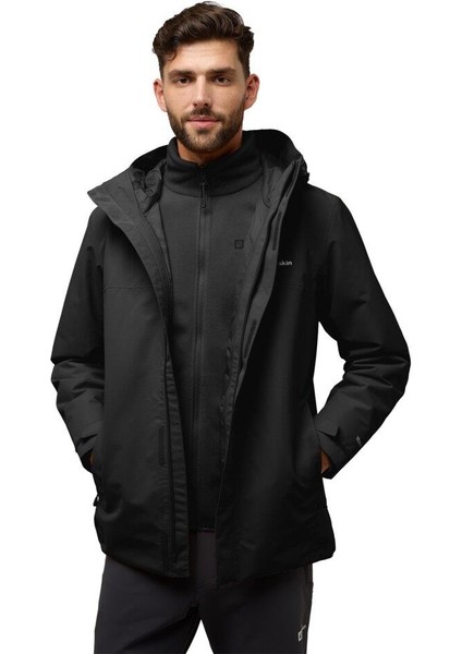 Jack Wolfskin Altenberg 3ın1 Jkt M Erkek Outdoor Ceket A61864-6000 Black