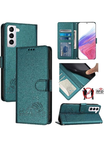 Samsung Galaxy S21 Kart Yuvası Tutucu Için Kickstand Kedi Rfıd Cüzdan (Yurt Dışından) indirimleri