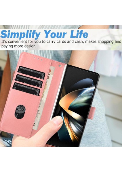 Samsung Galaxy Z Için Telefon Kılıfı Fold 6 Cüzdan Pu Deri Litchi Desen (Yurt Dışından) fiyatları