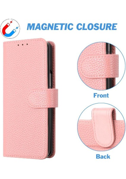Samsung Galaxy Z Için Telefon Kılıfı Fold 6 Cüzdan Pu Deri Litchi Desen (Yurt Dışından) indirimleri