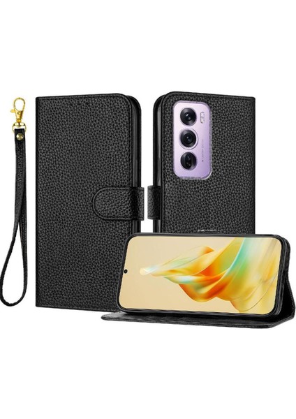 Oppo Phone 12 Pro 5g Için Telefon Kılıfı Pu Deri Cüzdan Flip Folio Kart Yuvaları (Yurt Dışından)