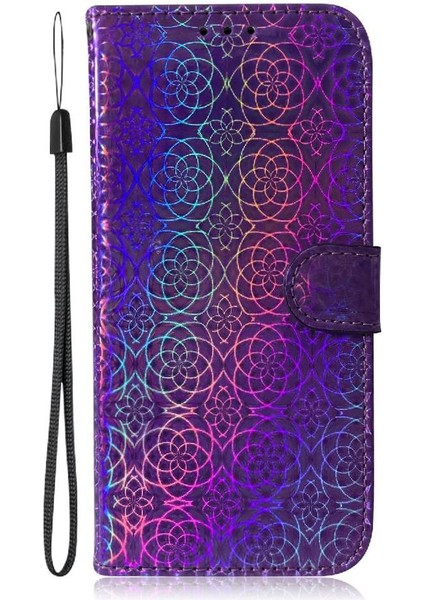 Oneplus Nord 4 Için Flip Case Cüzdan Kılıf Glitter Renkli Standı Tutucu Pu (Yurt Dışından)