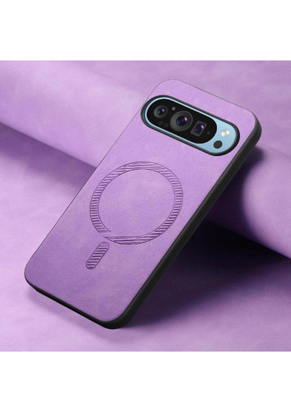 Google Piksel 9 Pro Magsafe Araba Bağlar Için Flip Case Ince Kablosuz Şarj (Yurt Dışından)