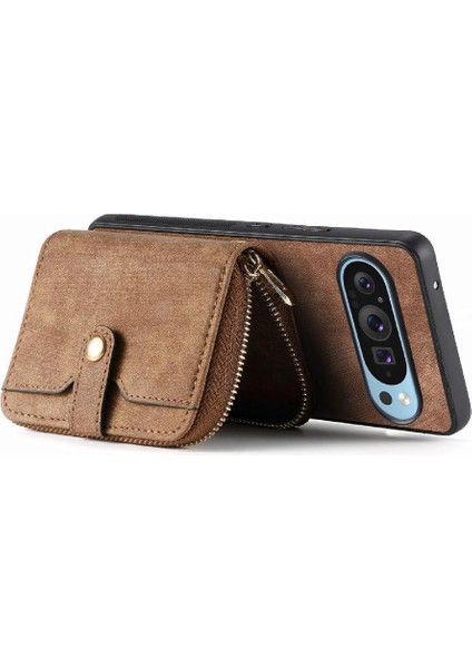 Google Piksel 9/9 Pro Fermuar Kapatma Standı 7 Kart Yuvaları Için Kılıf Ayarlanabilir (Yurt Dışından) modelleri