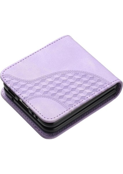 Samsung Galaxy Z Flip 6 Için Flip Case Pu Deri Kapak Çevirin Darbeye (Yurt Dışından)