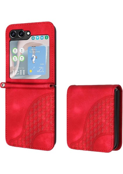 Samsung Galaxy Z Flip 6 Için Flip Case Pu Deri Kapak Çevirin Darbeye (Yurt Dışından)