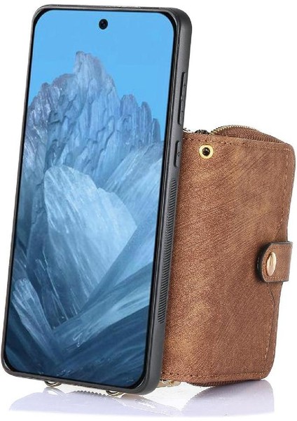 Google Piksel 9 Pro Xl Fermuar Kapatma Standı 7 Kart Yuvaları Premium Için Kılıf (Yurt Dışından) fırsatları