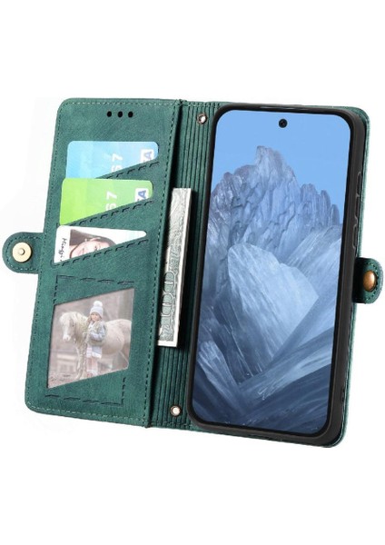 Google Piksel 9 Pro Xl Flip Kapak Için Flip Case Darbeye Basit Iş (Yurt Dışından)