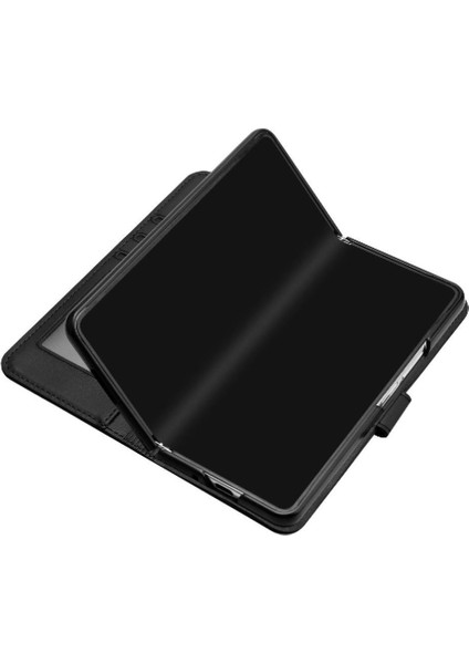 Samsung Galaxy Z Için Flip Case Fold 6 Kickstand Koruyucu Kapak Folio Pu (Yurt Dışından)