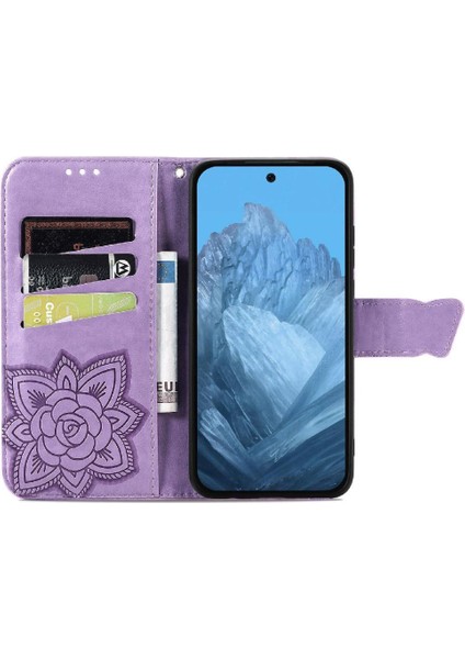 Google Pixel 9 Pro Xl Kelebek Cüzdan Iş Kanadı Için Flip Case (Yurt Dışından)