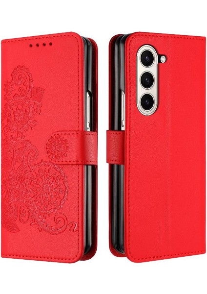 Samsung Galaxy Z Için Flip Case Fold 6 Kickstand Koruyucu Kapak Folio Pu (Yurt Dışından)