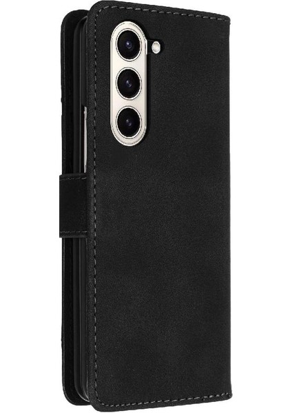 Samsung Galaxy Z Için Flip Case Kart ile Kat 6 Manyetik Kapak Pu Deri (Yurt Dışından)
