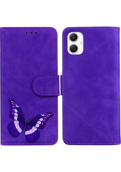 Samsung Galaxy A06 Kart Yuvaları Için Flip Case Folio Kapak Renk Baskılı (Yurt Dışından)
