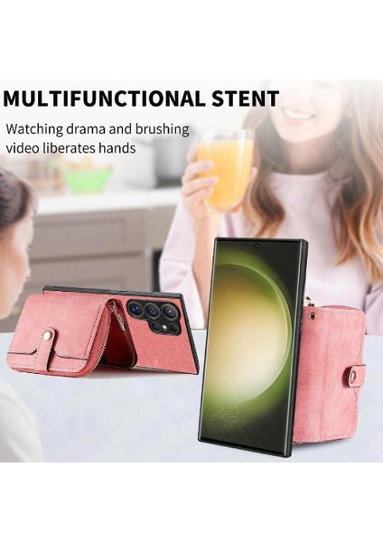 Samsung Galaxy S24 Ultra Ayarlanabilir Kordon 7 Kart Yuvaları Için Kılıf Standı (Yurt Dışından) fiyatları