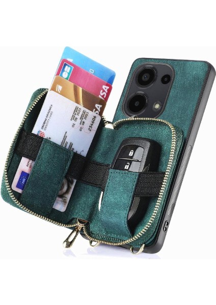 Xiaomi Redmi Için Not 13 Pro 4g 7 Kart Yuvaları Premium Deri Standı (Yurt Dışından)