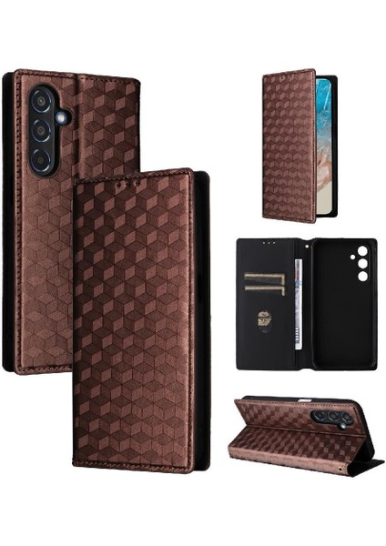 Samsung Galaxy M35 5g Cüzdan Manyetik Kapatma Kart Yuvaları Için Flip Case (Yurt Dışından)