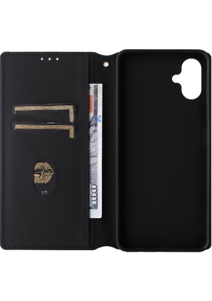 Samsung Galaxy A06 Manyetik Kapatma Cüzdan 3D Desen Kartı Için Flip Case (Yurt Dışından)