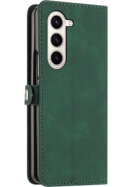 Samsung Galaxy Z Için Kılıf Fold 6 Folio Kapak Kart Yuvaları Tutucu Pu Deri (Yurt Dışından)