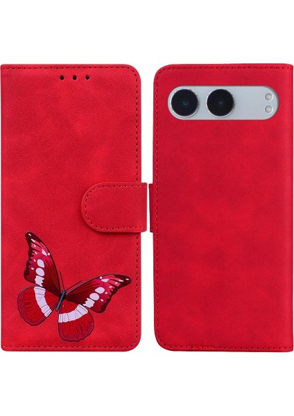Oneplus Nord 4 Için Flip Case Kelebek Flip Folio Kapak Kart Yuvaları Renk (Yurt Dışından)
