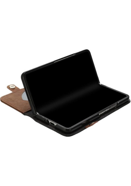 Samsung Galaxy Z Için Kılıf Fold Kart Yuvası Standı ile 6 Flip Folio Kitap Pu (Yurt Dışından)