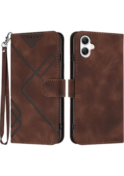 Samsung Galaxy A06 Flip Cüzdan Manyetik Kapak Pu Deri Için Flip Case (Yurt Dışından)