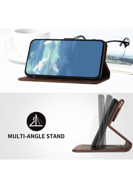 Samsung Galaxy A06 Flip Cüzdan Manyetik Kapak Pu Deri Için Flip Case (Yurt Dışından)