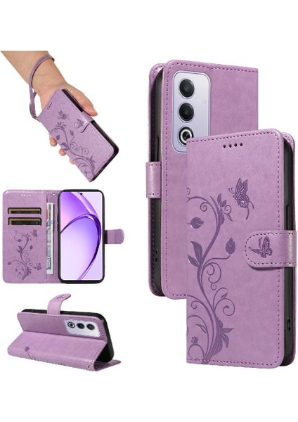 Oppo A3 Pro 5g Için Kılıf El Kayışı ile Yüksek Kaliteli Deri Cüzdan Telefon (Yurt Dışından)