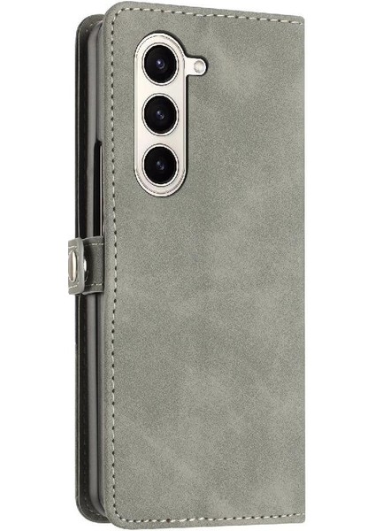 Samsung Galaxy Z Için Kılıf Fold 6 Folio Kapak Kart Yuvaları Tutucu Pu Deri (Yurt Dışından)