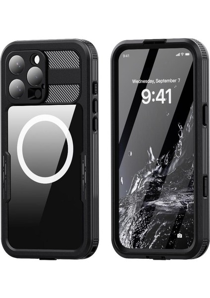 Manyetik Su Geçirmez Kılıf IPhone 16 Pro Max Ekran Koruyucu 12FT (Yurt Dışından)