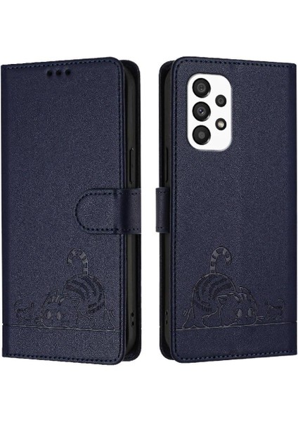 Samsung Galaxy A33 Kart Yuvası Tutucu Için Kickstand Kedi Rfıd Cüzdan (Yurt Dışından) indirimleri
